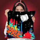 Mini Mal I Throw Pillow By Mark Ashkenazi