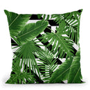 Flowers And Wings Geans Throw Pillow By Mark Ashkenazi