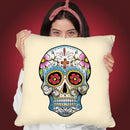 White Skull Throw Pillow By Mark Ashkenazi