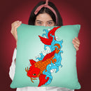 Koi Fish Iii Throw Pillow By Mark Ashkenazi