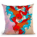 Koi Fish Vi Throw Pillow By Mark Ashkenazi