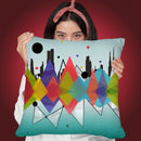 New York Reflection Throw Pillow By Mark Ashkenazi