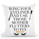 Mother Flutters Cushion Throw Pillow By Mercedes Lopez Charro