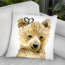 Bear Throw Pillow By Mercedes Lopez Charro