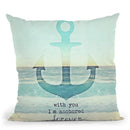 Anchored Forever Throw Pillow By Monika Strigel