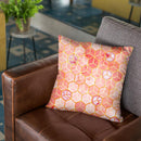 Love Is All Around Coral Throw Pillow By Monika Strigel