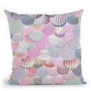 Mermaidells Hot Pink Throw Pillow By Monika Strigel
