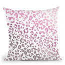 Monis Glitter Leo Pink Throw Pillow By Monika Strigel