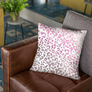 Monis Glitter Leo Pink Throw Pillow By Monika Strigel