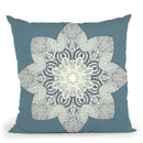 Nordic Star Pale Mint Throw Pillow By Monika Strigel