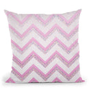 Nude Pink Chevron Throw Pillow By Monika Strigel