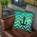 Party Chevron Green Throw Pillow By Monika Strigel
