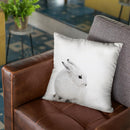 Scandi Arctic Hare Throw Pillow By Monika Strigel