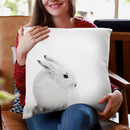 Scandi Arctic Hare Throw Pillow By Monika Strigel