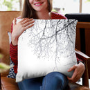 Scandi Black Branches Throw Pillow By Monika Strigel