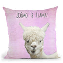 Como Te Llama Pink Throw Pillow By Monika Strigel