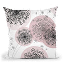 Dandy Wishes Iiabby Pink Throw Pillow By Monika Strigel