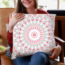 Festival Summer Mandala Throw Pillow By Monika Strigel
