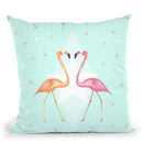 Flamingo Party Throw Pillow By Monika Strigel