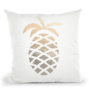 Gatsby Gold Ananas Throw Pillow By Monika Strigel