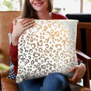 Gold Leo Throw Pillow By Monika Strigel