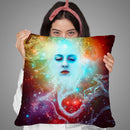 Conscience Throw Pillow By Mario Sanchez