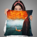 Deep Throw Pillow By Mario Sanchez