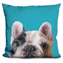 Manny The Frenchie Throw Pillow