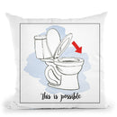 Home Improvement V With Color Script Throw Pillow By Carrie Schmitt
