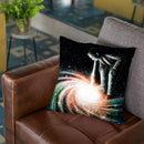 Cosmic Vomit Throw Pillow By Nicebleed