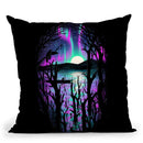 Night With Aurora Throw Pillow By Nicebleed