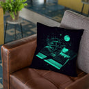 Crossing The Rough Sea Of Knowl Throw Pillow By Nicebleed
