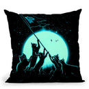 Freedom Cats Throw Pillow By Nicebleed