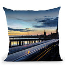 Stockholm Night - Slussen Throw Pillow By Niklas Gustafson
