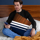 Wooden Navy Throw Pillow By Niklas Gustafson