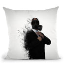 Dissolution Of Man Throw Pillow By Niklas Gustafson