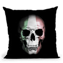 Italian Skull Throw Pillow By Niklas Gustafson