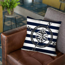 Navy Striped Nautica Throw Pillow By Niklas Gustafson