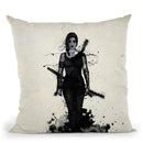 Onna Bugeisha Throw Pillow By Niklas Gustafson