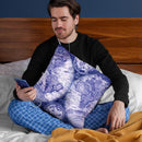 Navy Vintage World Map Throw Pillow By Nature Magick