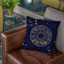 Vintage Star Map Navy And Gold Iii Throw Pillow By Nature Magick