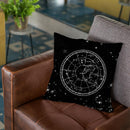 Vintage Star Map Black And Gray Iii Throw Pillow By Nature Magick