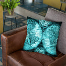 Vintage World Map Black And Teal Iv Throw Pillow By Nature Magick