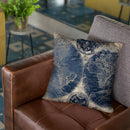Vintage World Map Navy And White Gold Throw Pillow By Nature Magick
