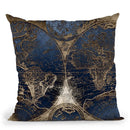 Vintage World Map Black And Teal Ii Throw Pillow By Nature Magick
