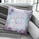 Deep Purple Mandala Throw Pillow By Nika Martines