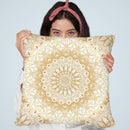 Mandalas For May Gold Throw Pillow By Nika Martines