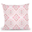 Boho Shibori Pink Throw Pillow By Ninola Design