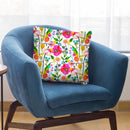 Happy Spring Flowers Throw Pillow By Ninola Design