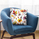 Ink Watercolor Flowers Yellow Throw Pillow By Ninola Design